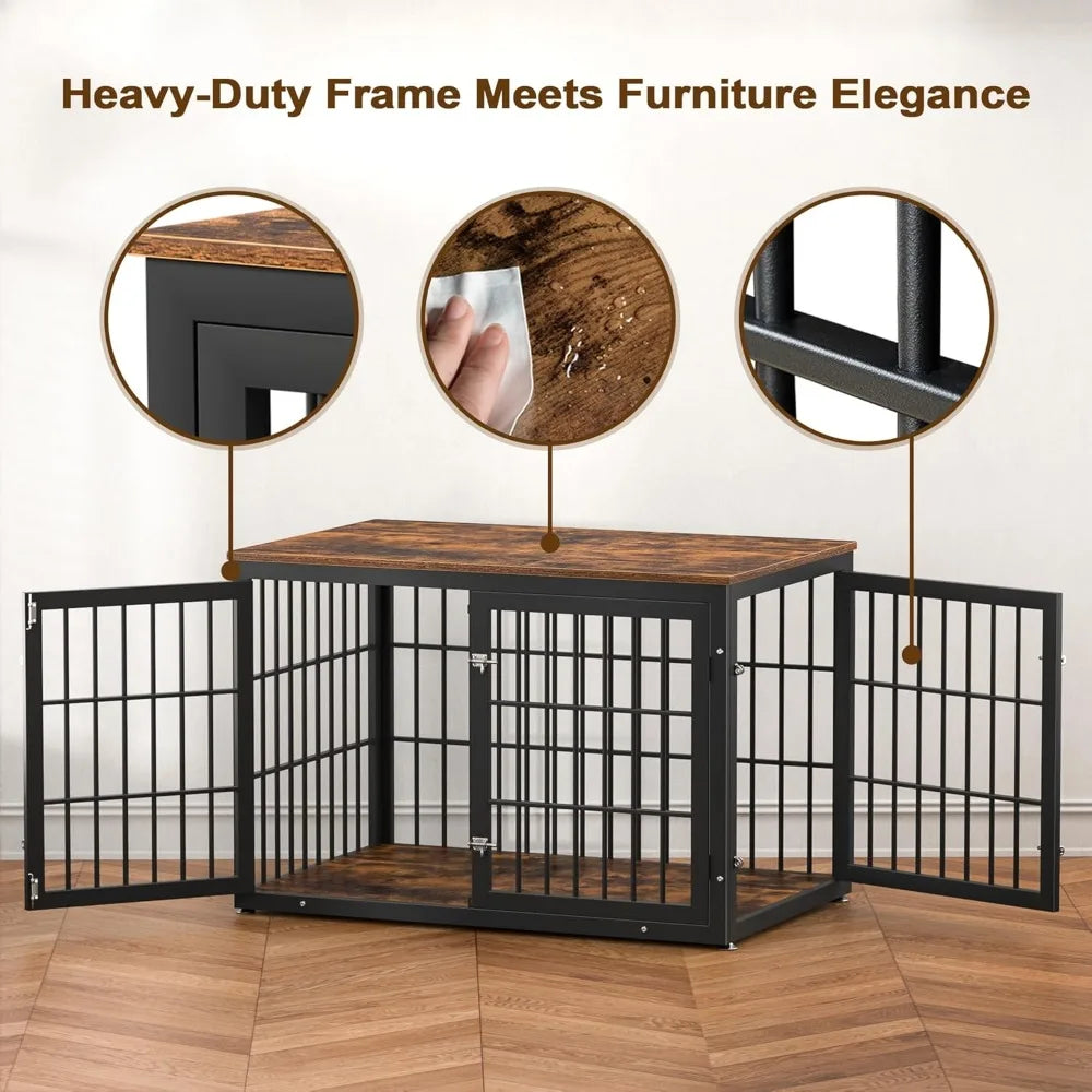 Heavy Duty Dog Crate Furniture for Large Dogs, XXL Decorative Pet House End Table, Extra Large Wooden Cage Kennel，Customized