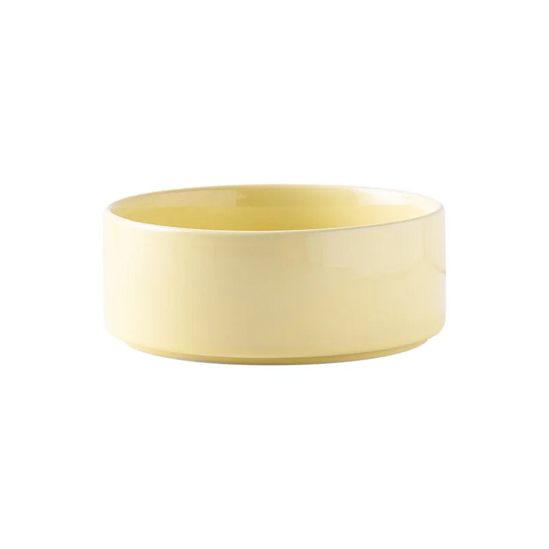 Ceramic Dog Bowl Set | Single, Double & Triple | Bamboo Stand | 6 Colors | 400ml & 850ml
