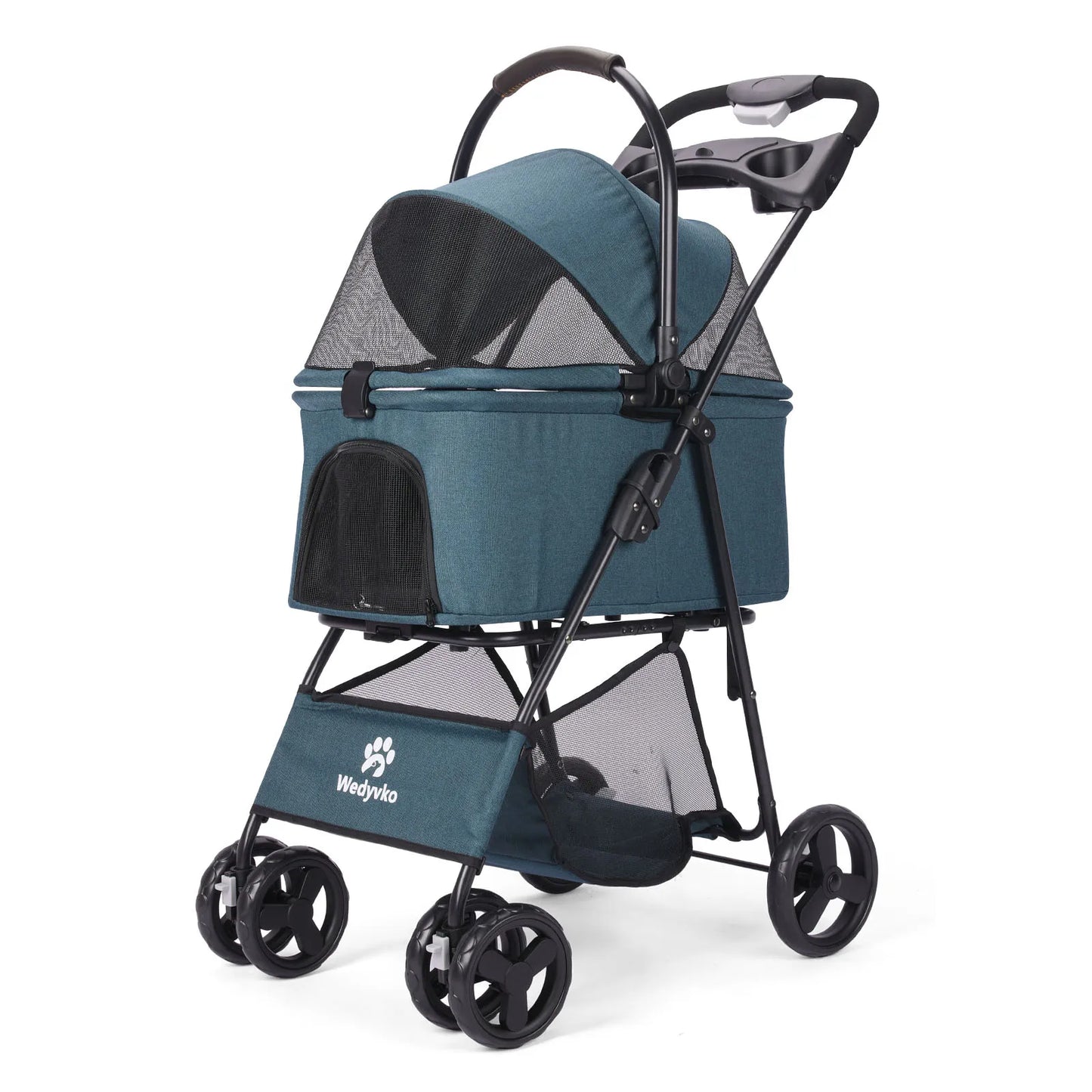 3-in-1 Pet Stroller with Removable Carrier — Foldable, Waterproof, All-Terrain for Dogs