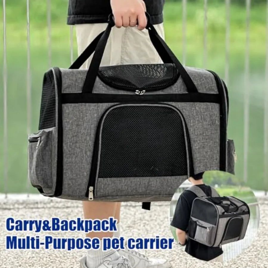 Collapsible Multi-Purpose Pet Travel Bag | Carrier, Backpack & Adventure Bag for Dogs