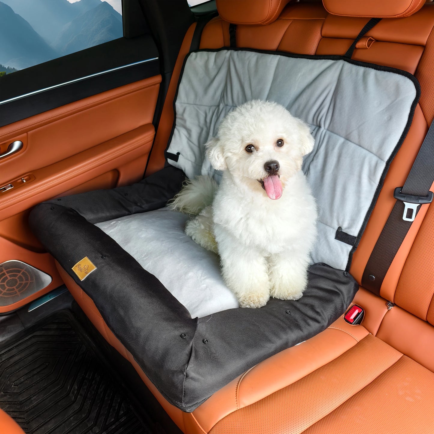 Waterproof Dog Car Seat Pad | Front Seat Cover & Home Bed | Non-Slip | 3 Sizes | Black