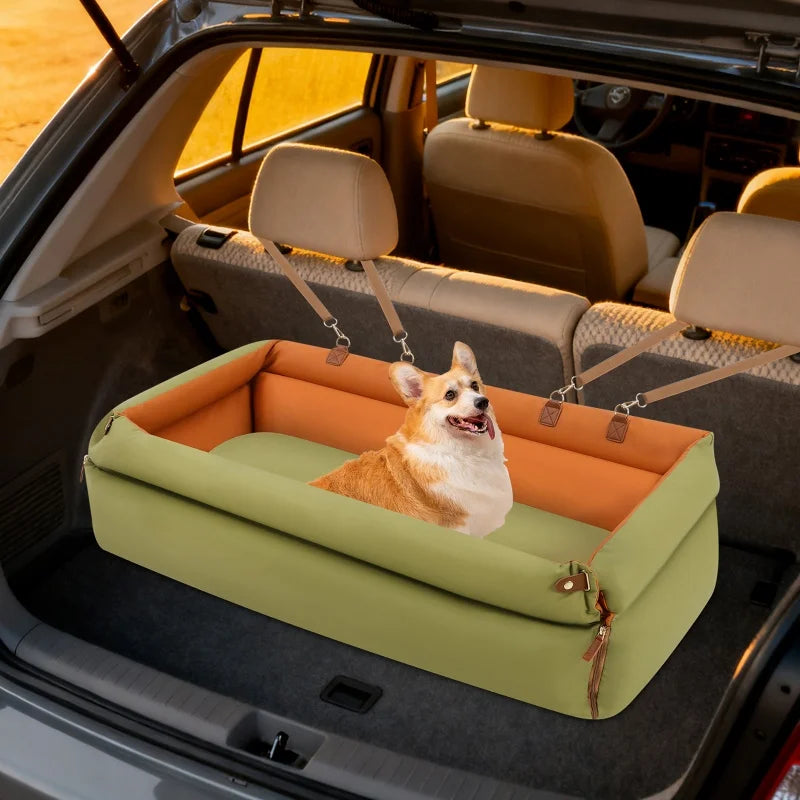Foldable Dog Car Seat Bed | Anti-Slip, Thickened PP Cotton | Dual-Use Home & Travel