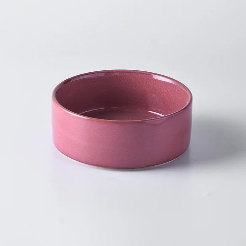 Kiln Glaze Ceramic Dog Bowl | Reactive Finish | Stand & Double Options | 3 Colors | 400ml & 850ml