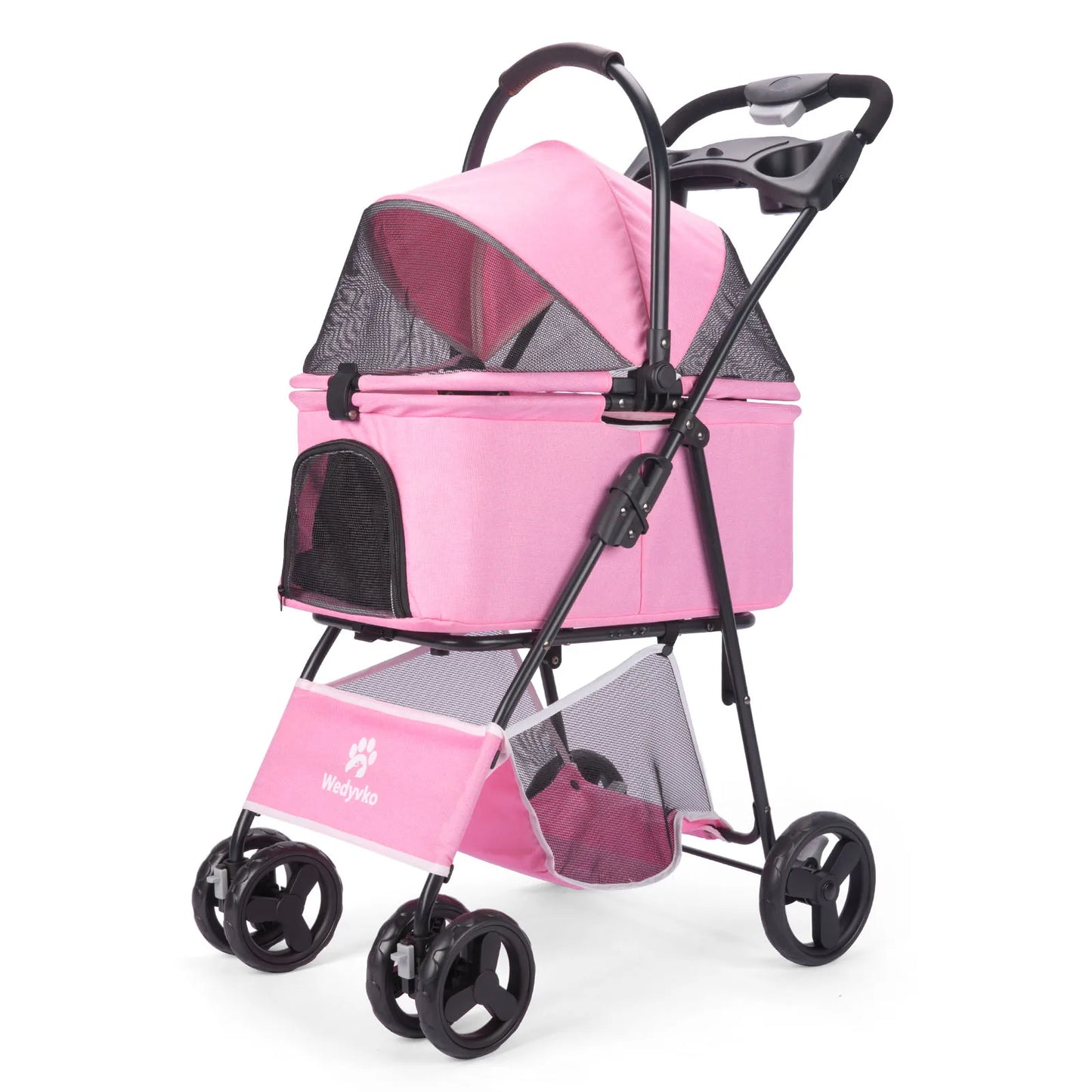 3-in-1 Pet Stroller with Removable Carrier — Foldable, Waterproof, All-Terrain for Dogs