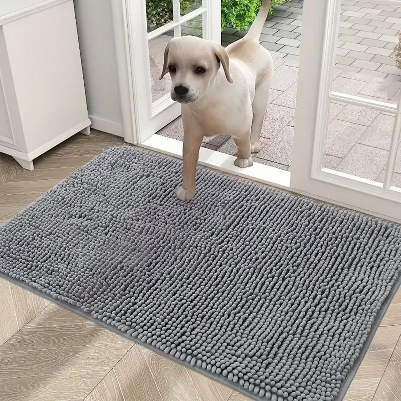 Microfiber Dog Doormat for Muddy Paws | Absorbent, Anti-Slip & Washable