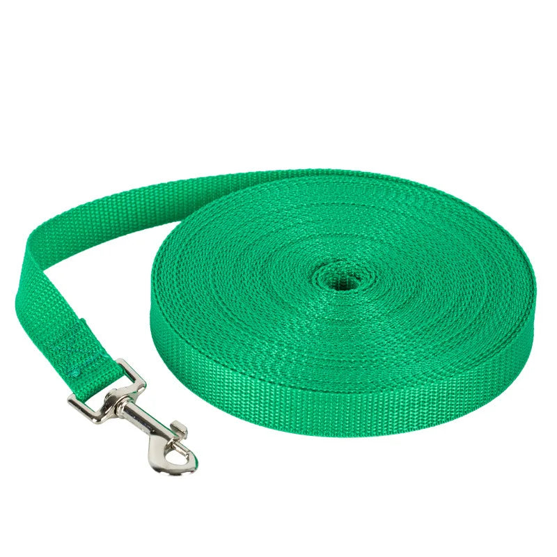 Long Nylon Dog Leash | Training & Recall | 6 Colors | 4ft to 33ft | All Breeds