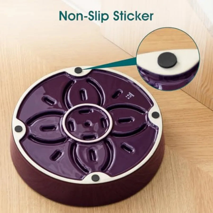 Ceramic Slow Feeder Puzzle Dog Bowl | Floral Maze | Anti-Slip | Large Breeds | 3 Cups