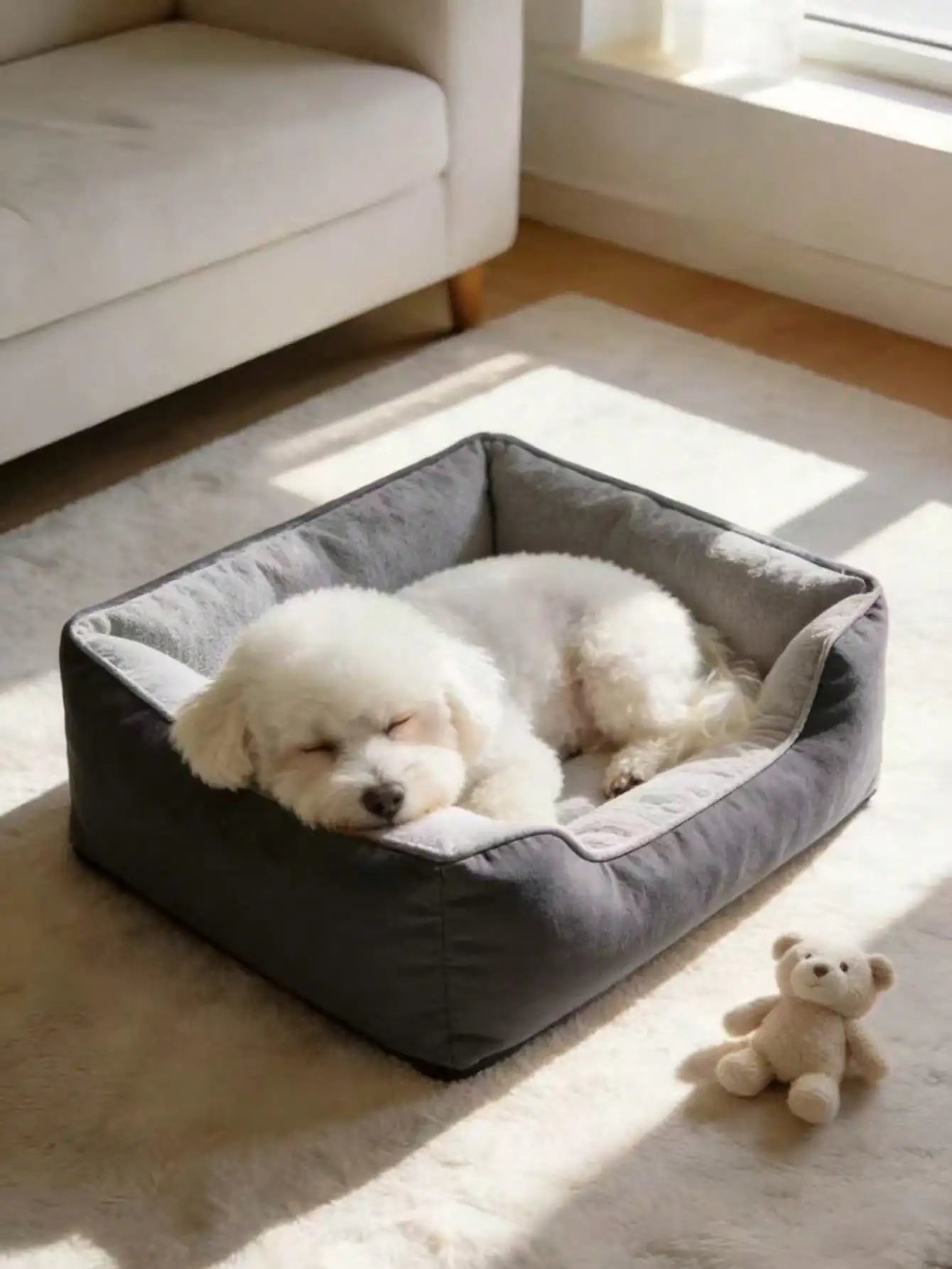 Orthopedic Dog Bed | Waterproof Lining | Removable Washable Cover | Non-Skid Bottom | Small to Medium