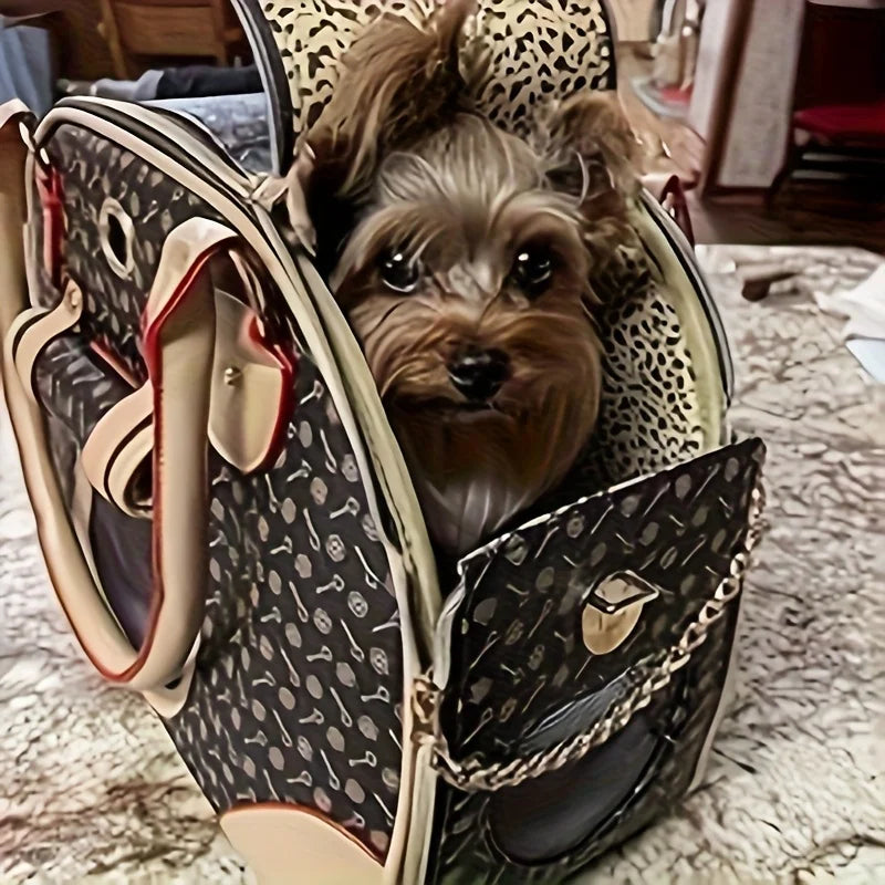 Luxury Pet Carrier Bag | Travel Tote for Small Dogs & Cats