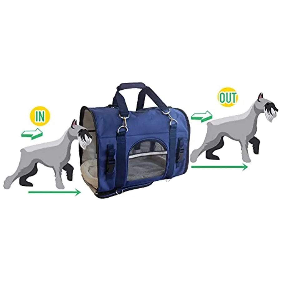 6-in-1 Pet Carrier Backpack | Front Pack, Shoulder Bag, Car Seat, Handbag & More | Small Dogs