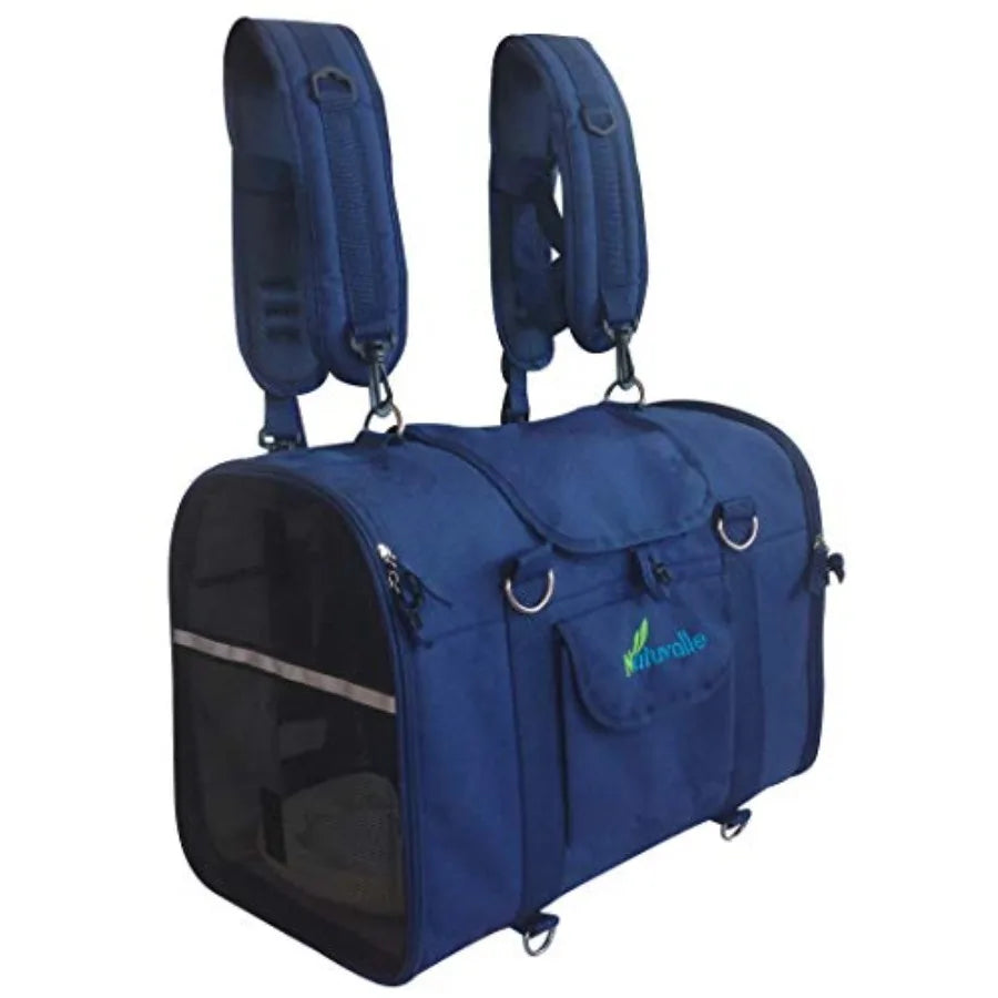 6-in-1 Pet Carrier Backpack | Front Pack, Shoulder Bag, Car Seat, Handbag & More | Small Dogs