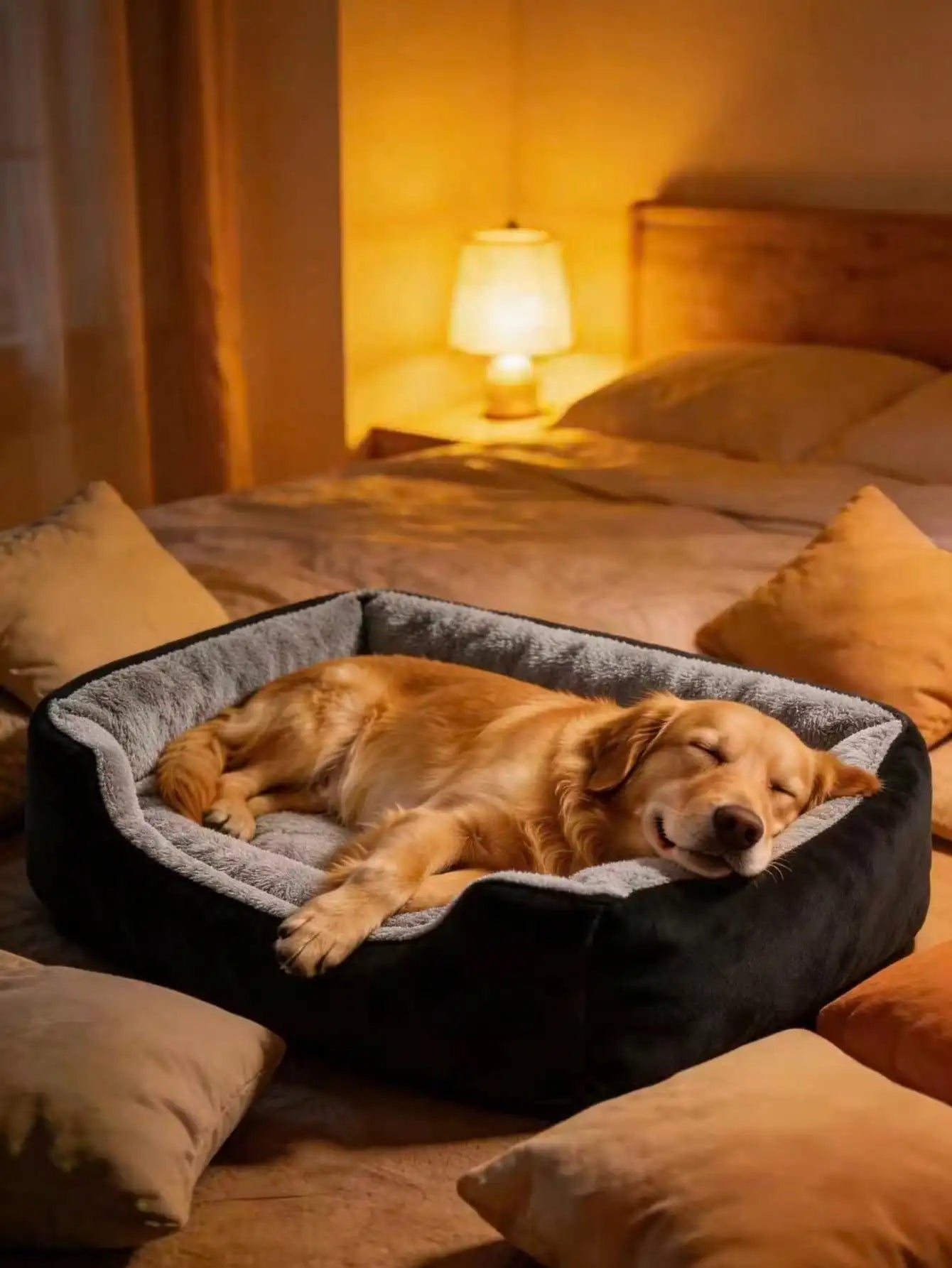 Orthopedic Dog Bed | Waterproof Lining | Removable Washable Cover | Non-Skid Bottom | Small to Medium