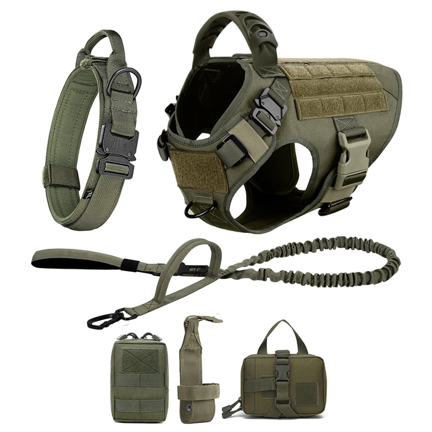 Training Harness & Leash Set | Walking Vest | German Shepherd, Malinois & Medium to Large Dogs