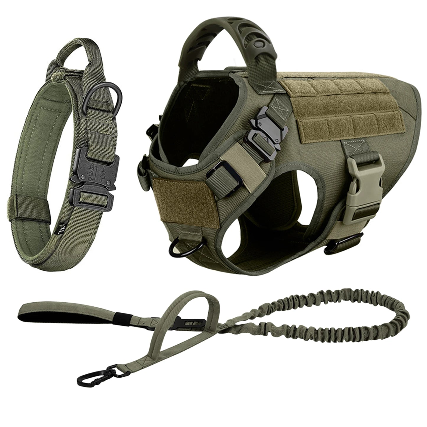 Training Harness & Leash Set | Walking Vest | German Shepherd, Malinois & Medium to Large Dogs