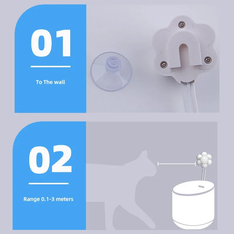 2.1L Automatic Pet Water Fountain Indoor Ultra-Quiet Pump Faucet Cat Fountains Suitable With USB Sensor Electric for Cats Dogs