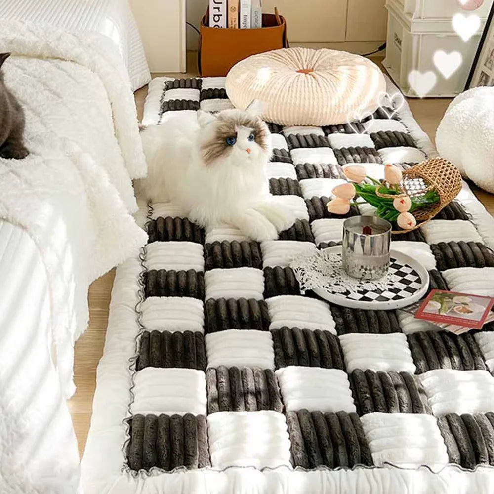 Warm Anti-Slip Dog Mat | Washable Car Seat Cover & Sofa Protector | Multi-Use Pet Blanket