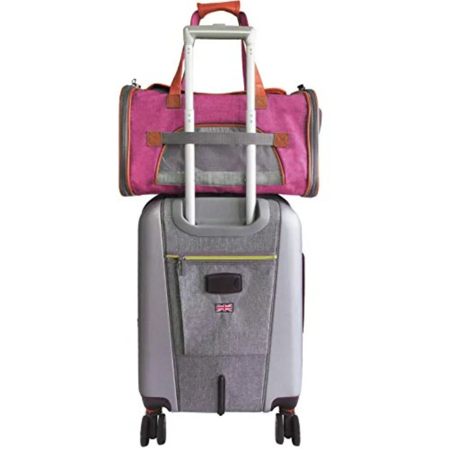 Airline-Approved Soft-Sided Pet Carrier Tote | Self-Locking Zippers, Under-Seat Compatible