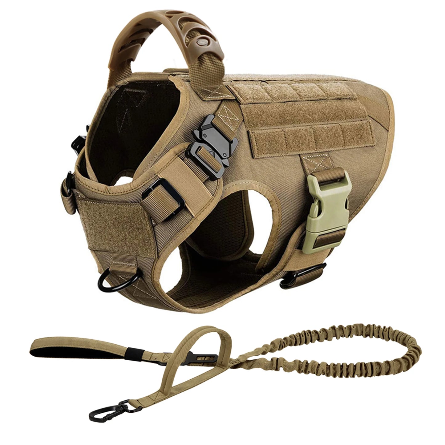 Training Harness & Leash Set | Walking Vest | German Shepherd, Malinois & Medium to Large Dogs
