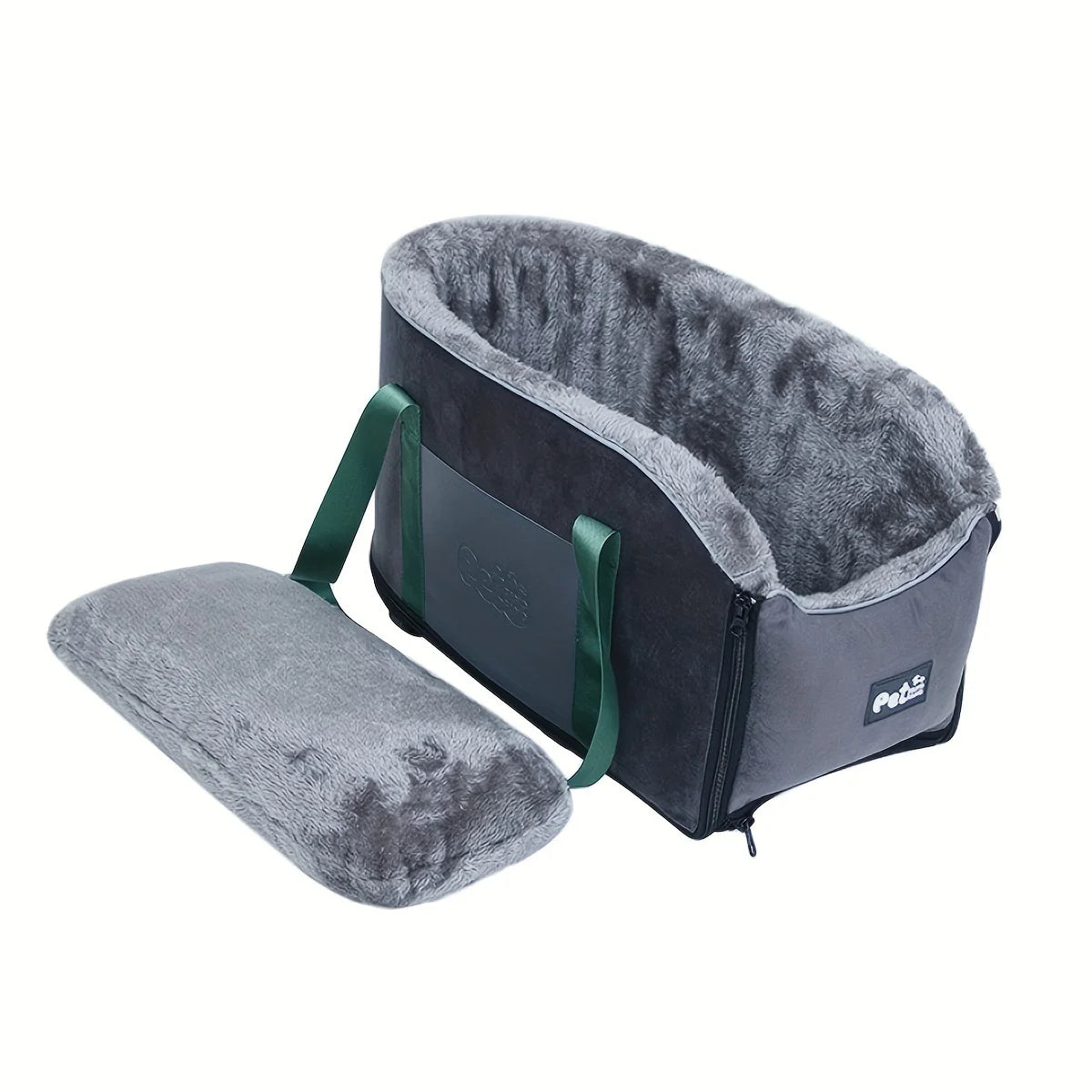 This Is a Pet Carrier Designed for Small to Medium-Sized Animals, Featuring a Central Control Package, a Cozy Nest, And a Cushio