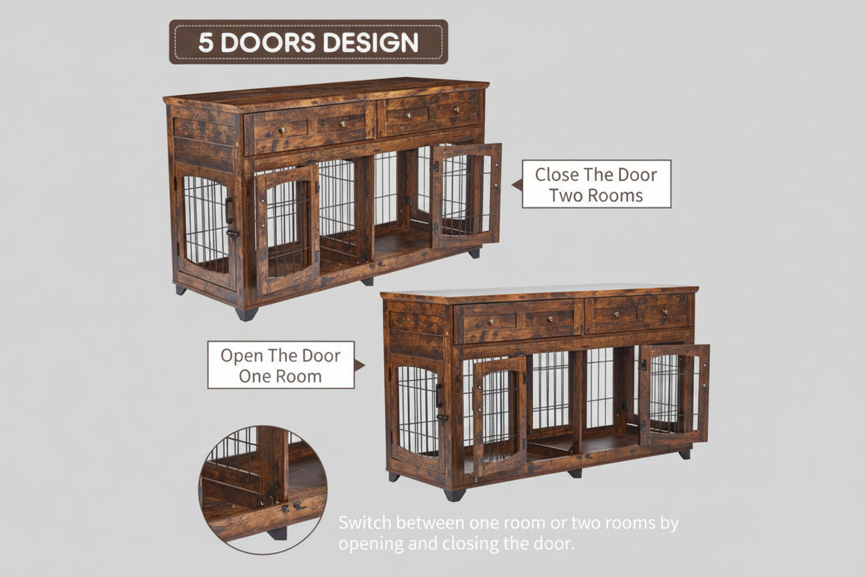 Modern Console Dog Crate