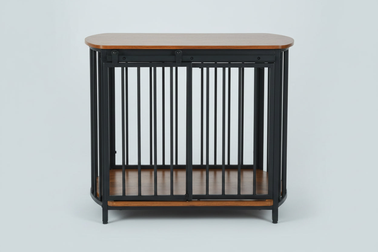 Furniture-Style Dog Crate with Double Doors