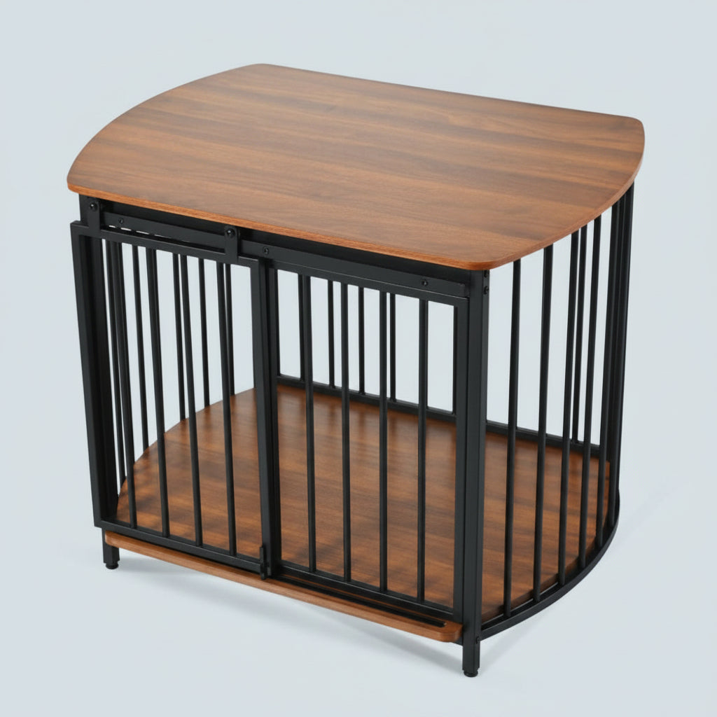 Furniture-Style Dog Crate with Double Doors