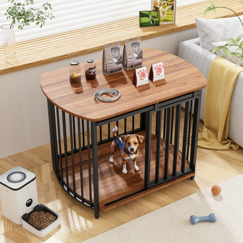 Furniture-Style Dog Crate with Double Doors