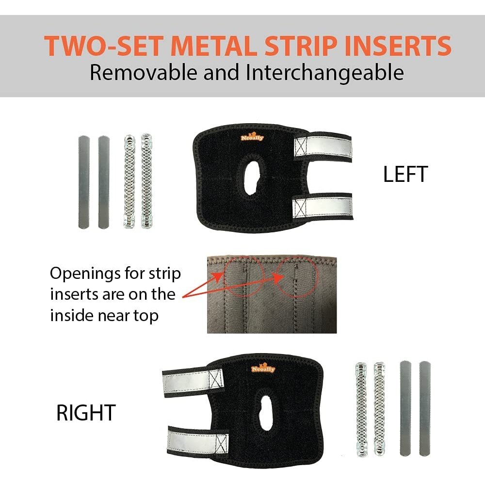 NeoAlly 3-in-1 Rear Leg Hock Brace | Rigid & Spring Inserts | Short Version | Pair