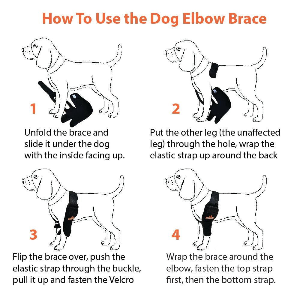 NeoAlly Dog Elbow & Shoulder Brace — Veterinarian Designed Joint Support | Left, Right, or Both Legs