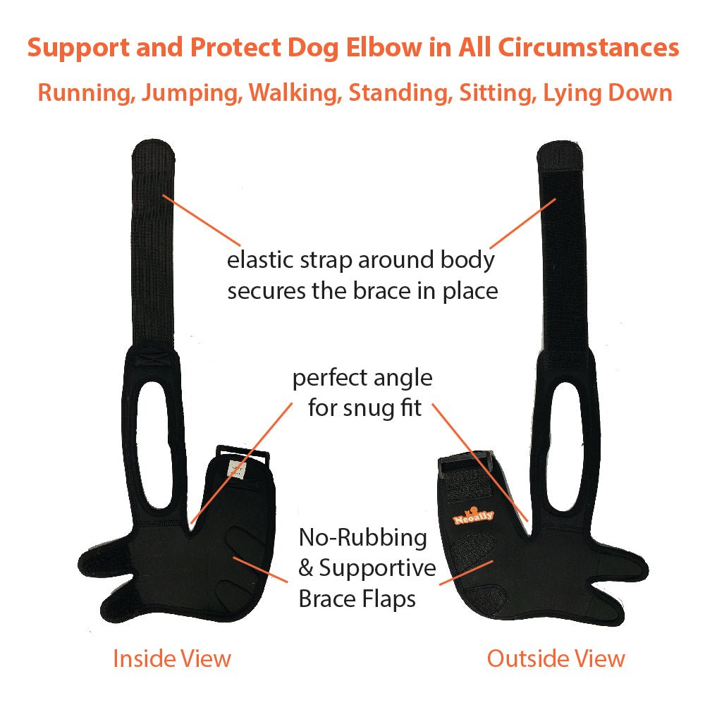 NeoAlly Dog Elbow & Shoulder Brace — Veterinarian Designed Joint Support | Left, Right, or Both Legs